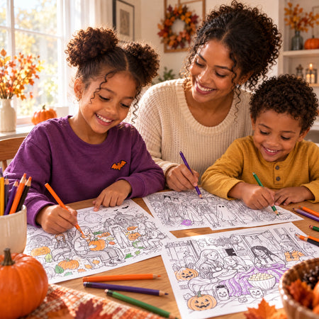 Dreamy Halloween Moments with Friends A Coloring Book for Spooky Days and Cozy Nights - real life photo 4