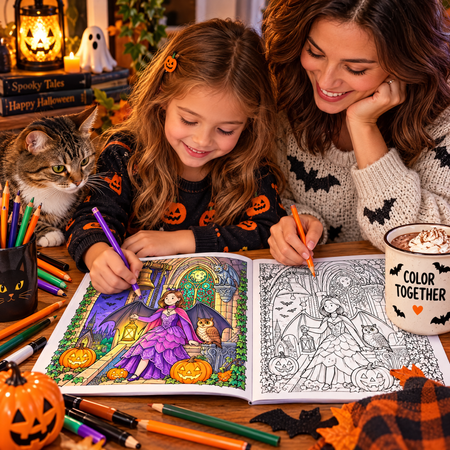 Dreamy Halloween Costume Coloring Book - real life photo 1