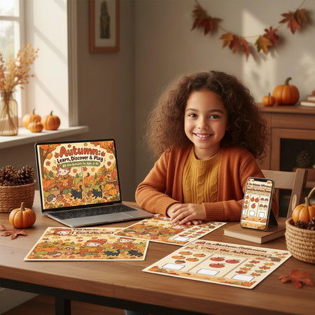 Autumn: Learn, Discover & Play Explore Autumn Through Counting, Matching, Patterns and Logic - real life photo 3