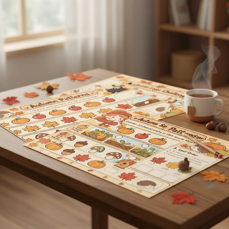Autumn: Learn, Discover & Play Explore Autumn Through Counting, Matching, Patterns and Logic - real life photo 2