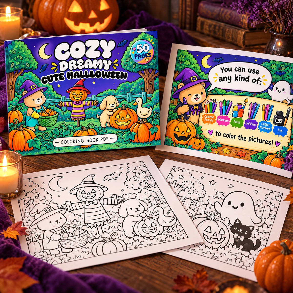 The Halloween Collection  - Coloring Books and Learning Games for Spooky Season