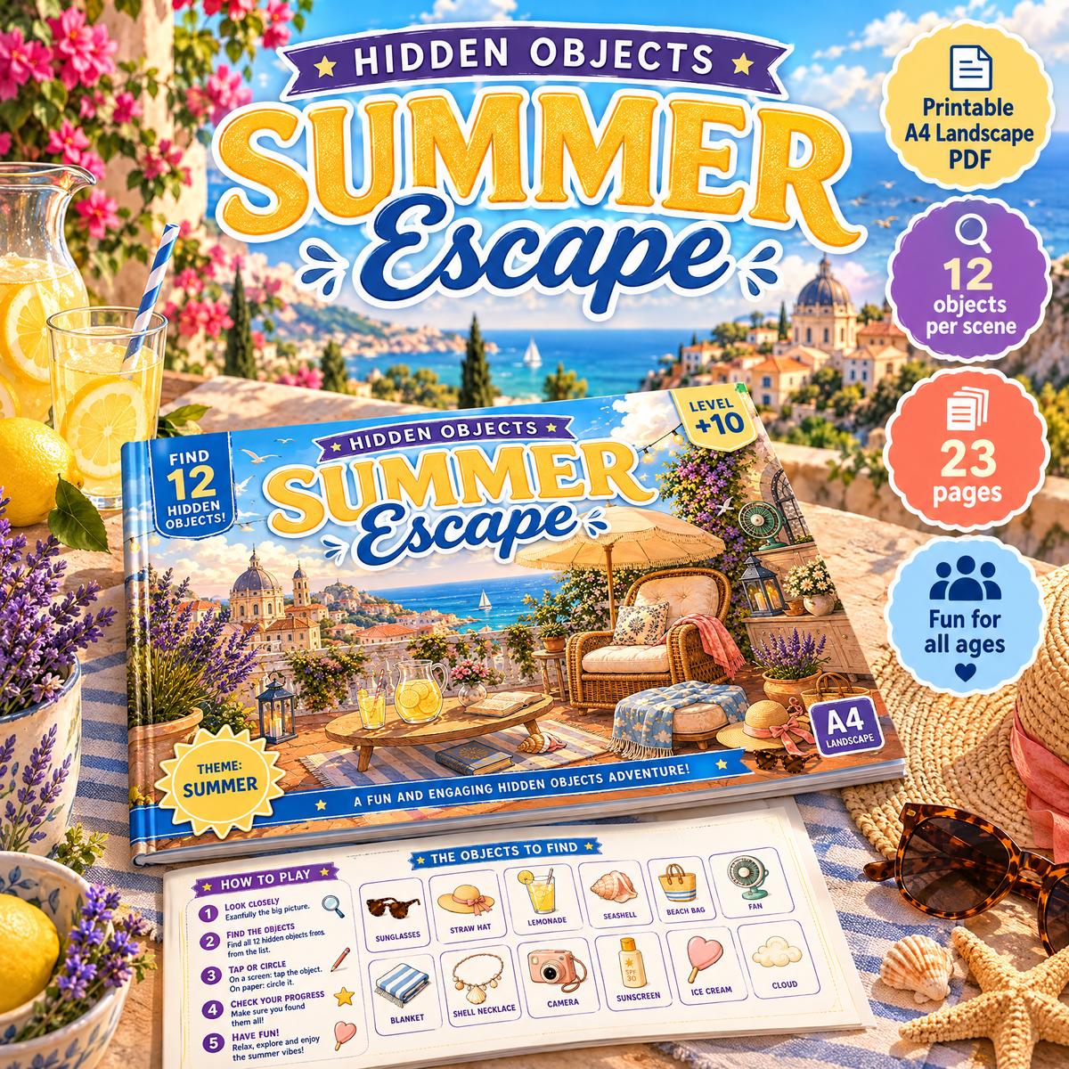 Dreamy Summer Escape – Hidden Objects Game for Kids