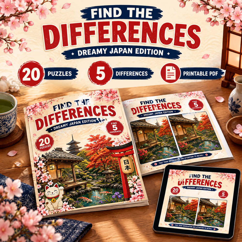 Find the Differences: Dreamy Japan Edition
