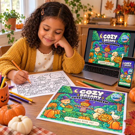 Cozy Dreamy Cute Halloween - Spooky Scenes - real life photo 1