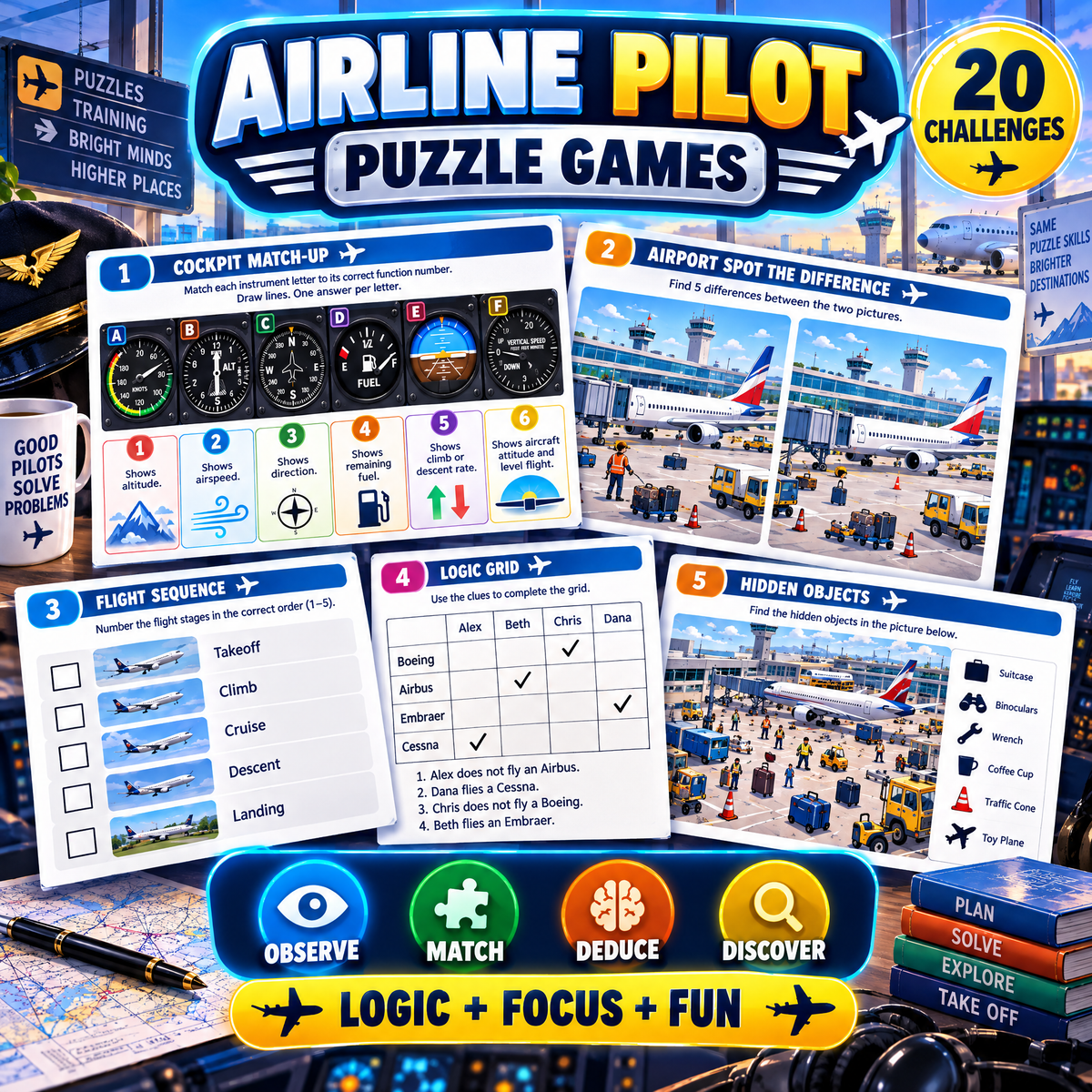 Airline Pilot - Plan, Solve, Explore, Think Higher