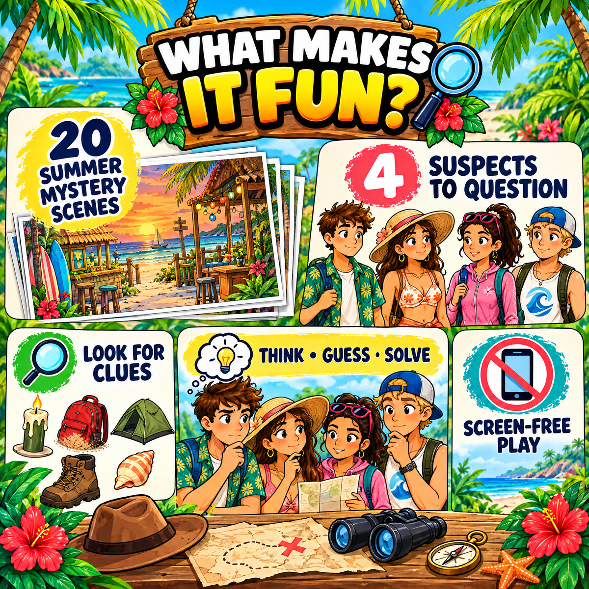Find the Culprit! – Summer Mystery Puzzle Game