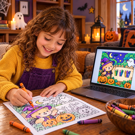 The Halloween Collection  - Coloring Books and Learning Games for Spooky Season - real life photo 5
