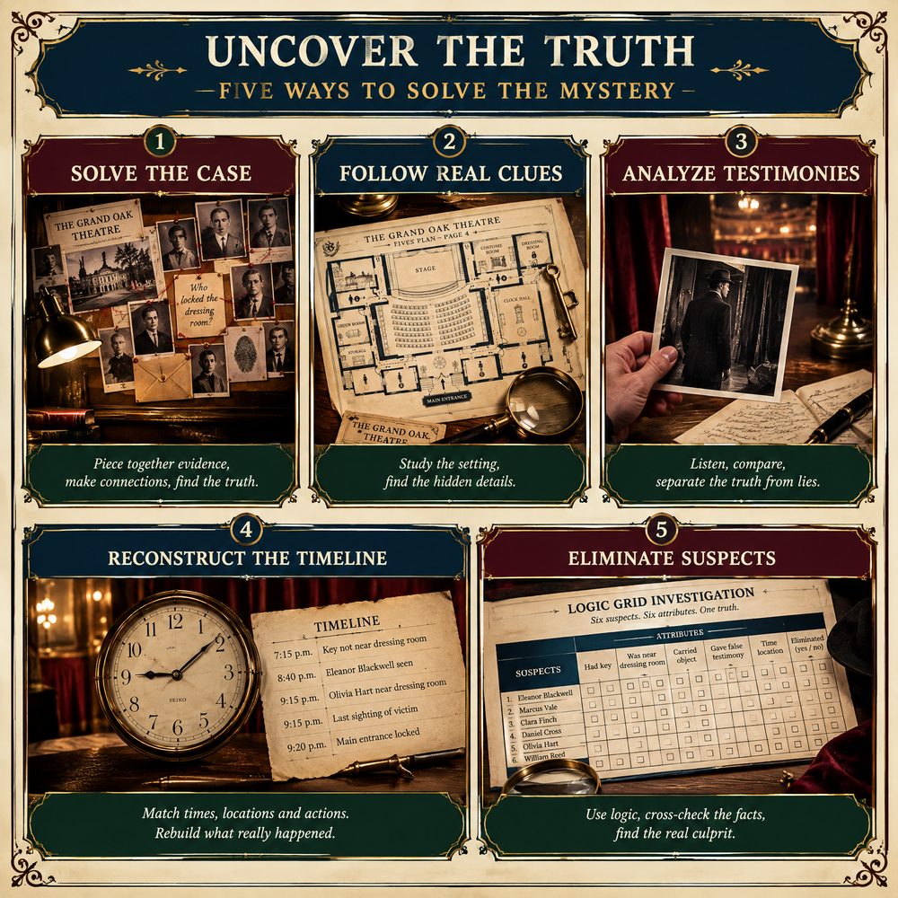 The Mystery of the Vanishing Violin — Printable Detective Puzzle Book