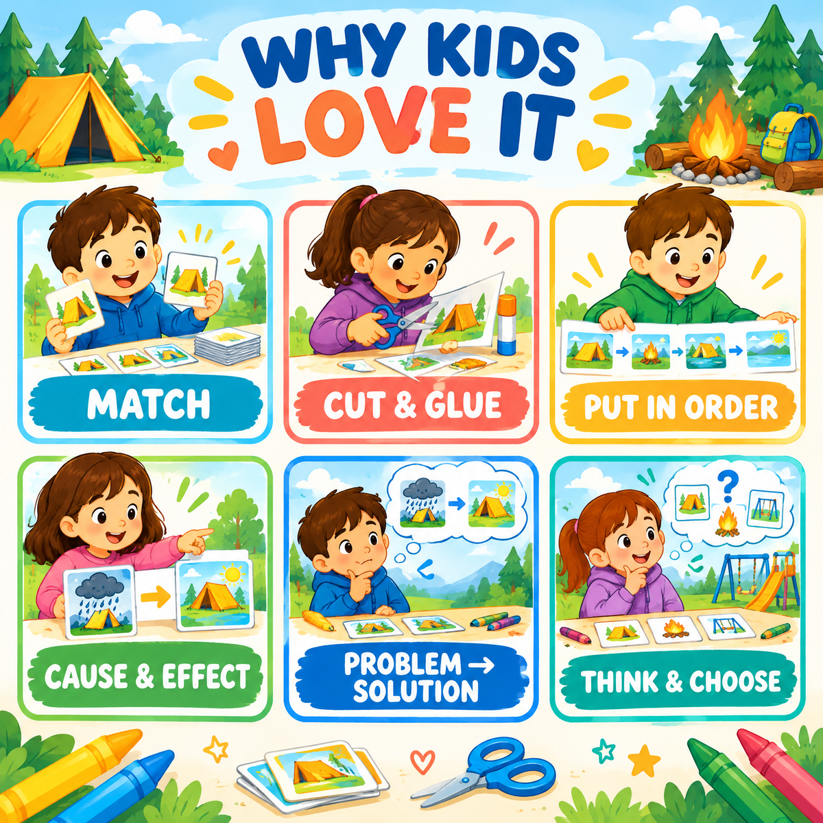 Kids in the Playground: 30 Fun Learning Games Printable PDF