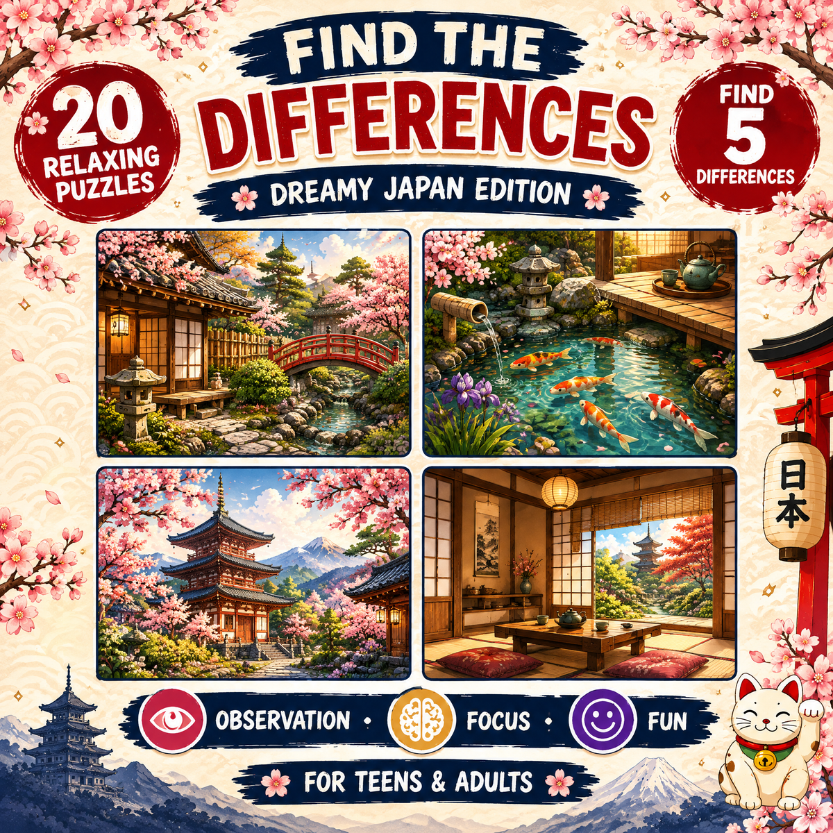 Find the Differences: Dreamy Japan Edition