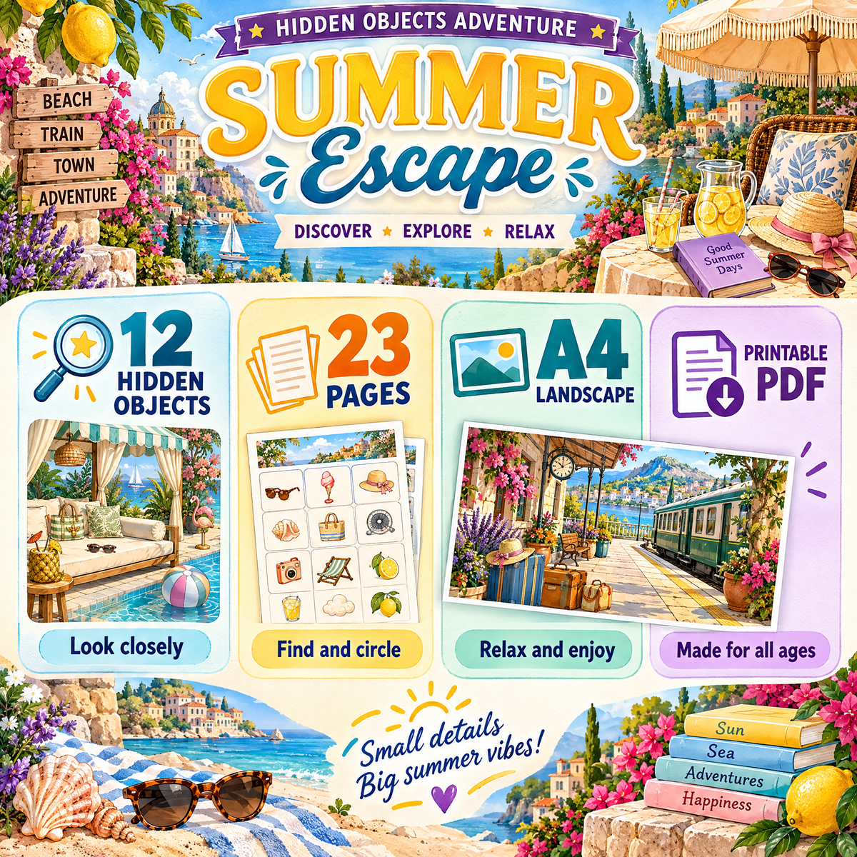 Dreamy Summer Escape – Hidden Objects Game for Kids