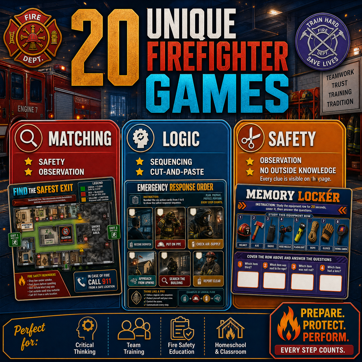 Firefighter Puzzle Collection – Action-Packed Brain Teasers