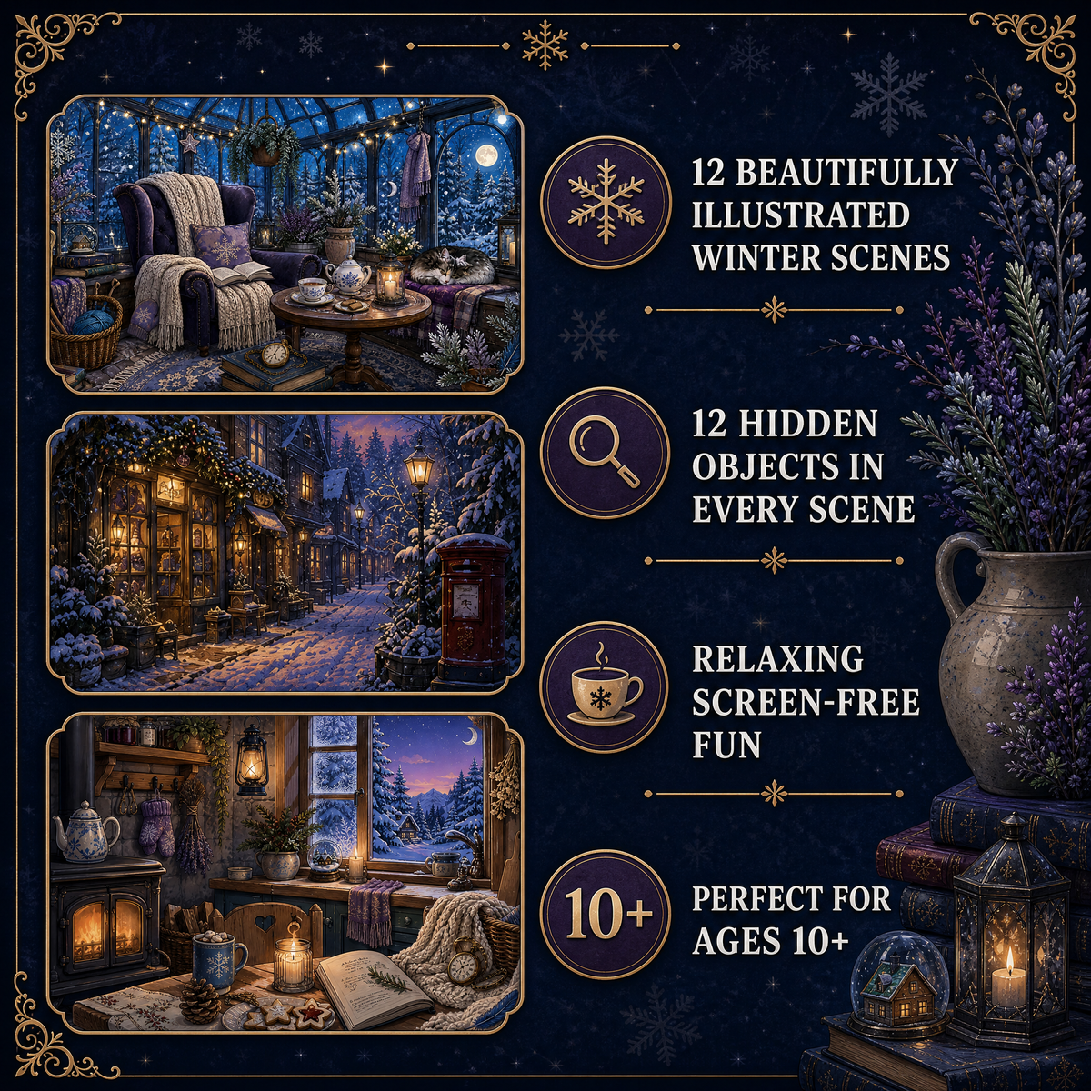 Find 12 Hidden Objects: Dreamy Winter Edition