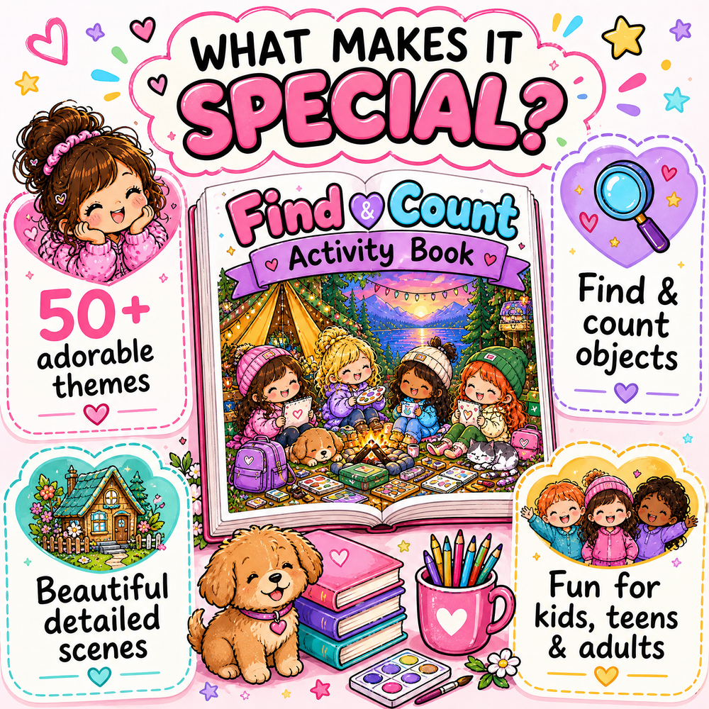 Find & Count: Hidden Objects Activity Book