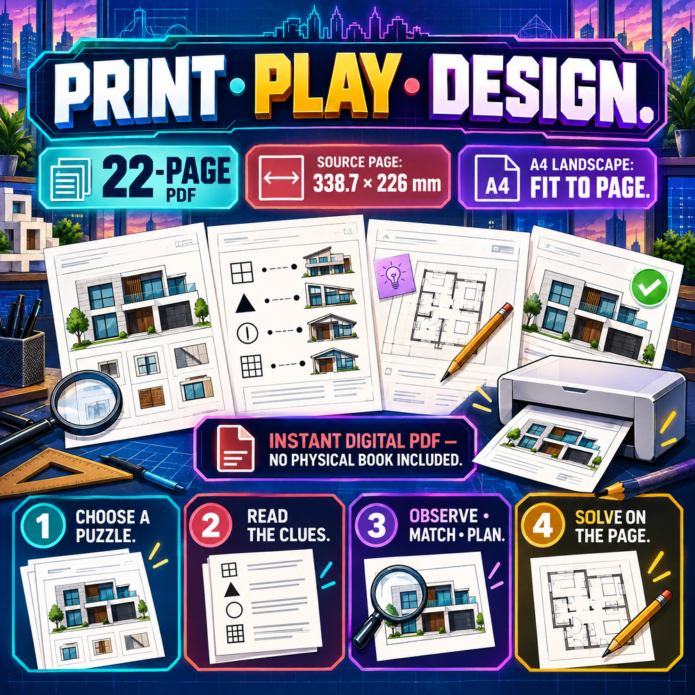 The Architect Game – 20 Creative Puzzles for Future Designer