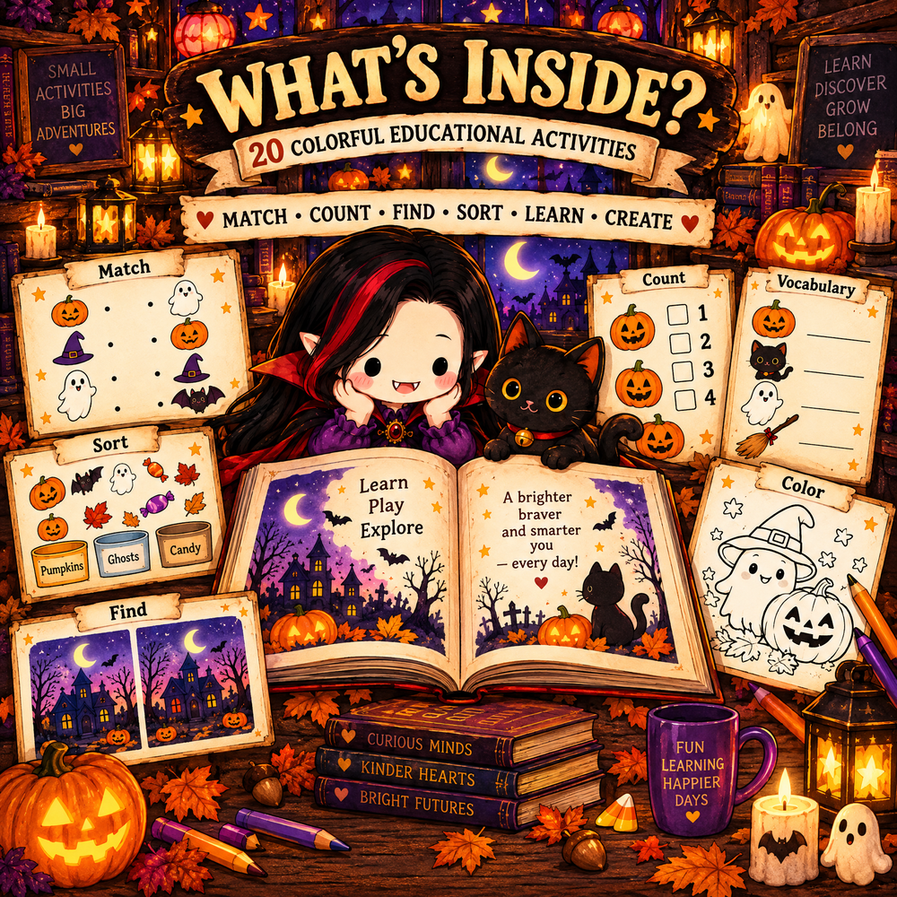 Halloween: Learn, Discover &amp; Play  Where Learning Meets Spooky Adventure!