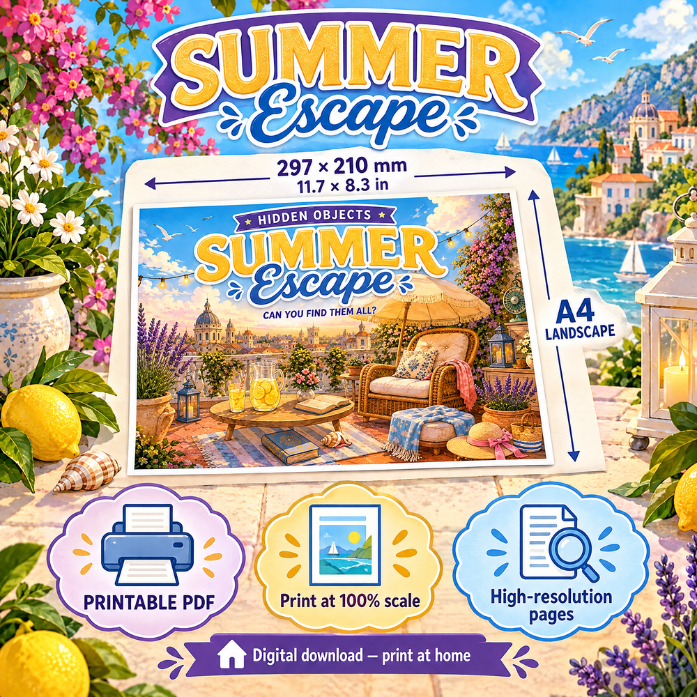 Dreamy Summer Escape – Hidden Objects Game for Kids