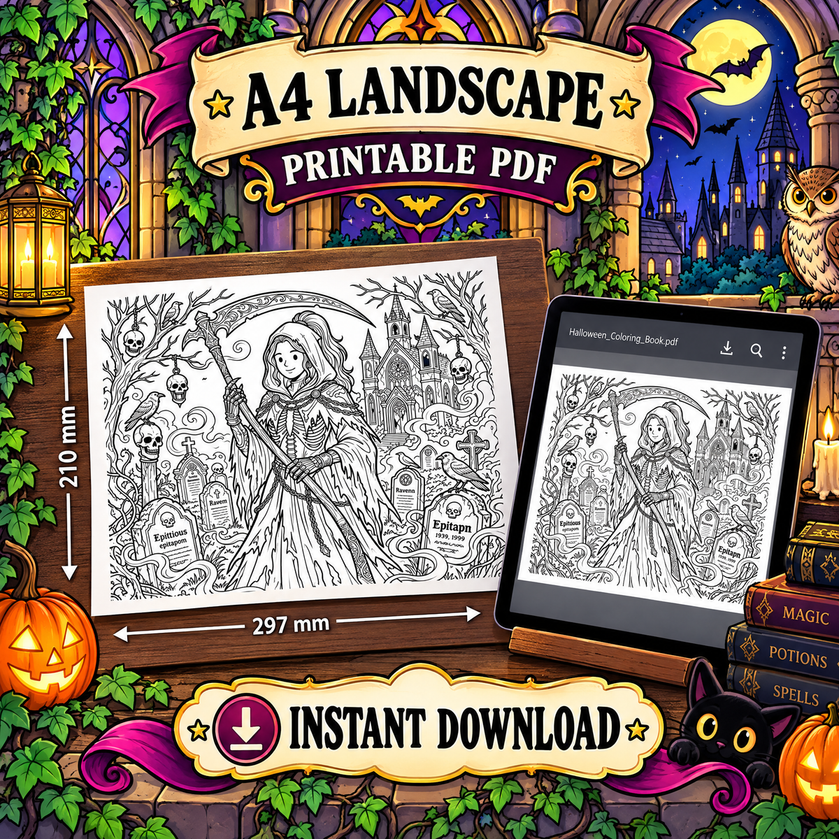 Dreamy Halloween Costume Coloring Book