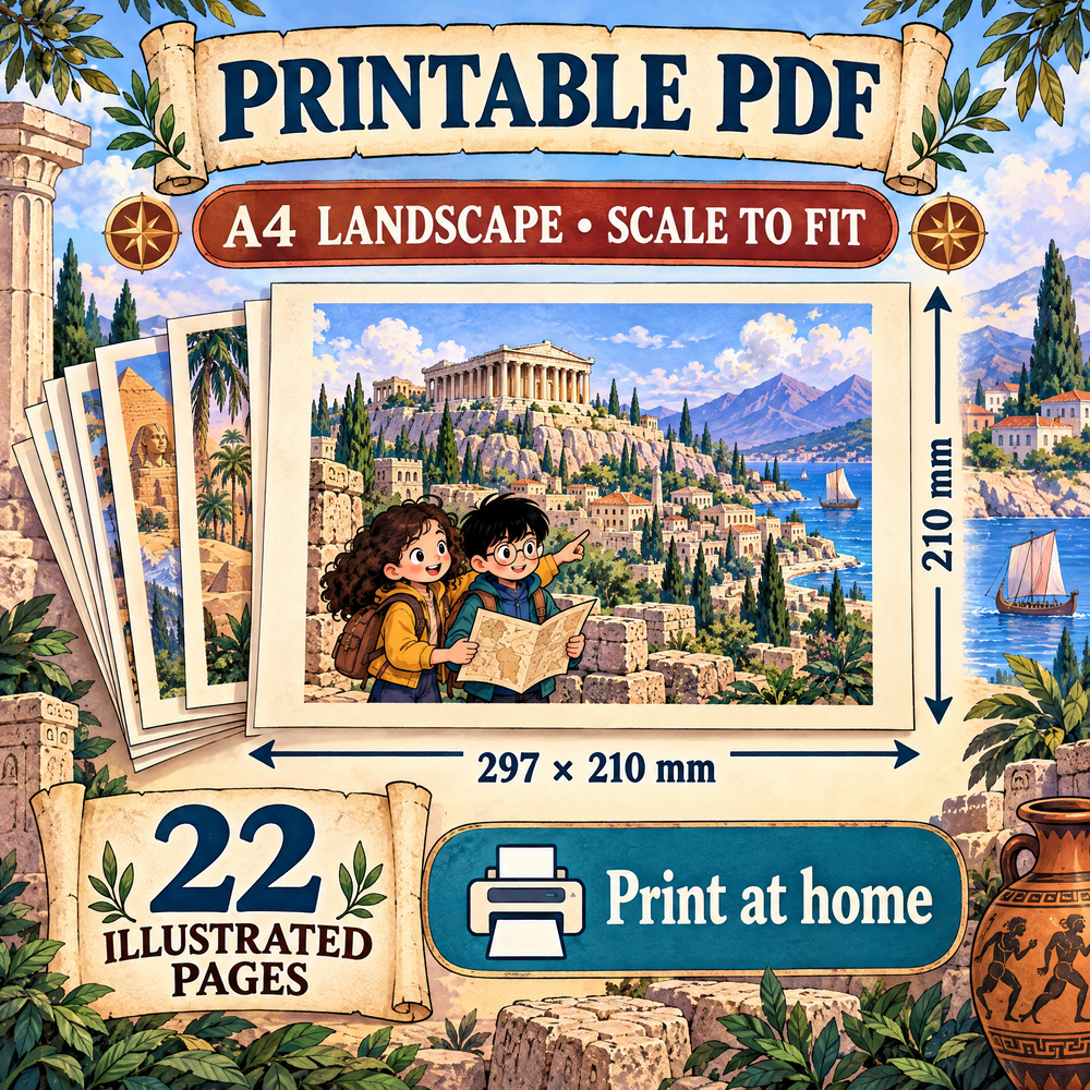 Ancient Civilizations World – Illustrated Activity Book