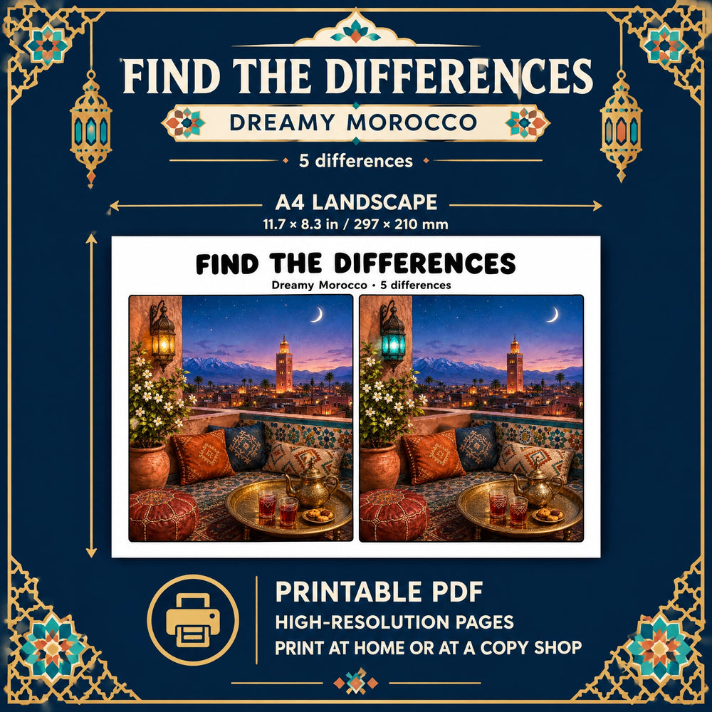 Find the Differences: Dreamy Morocco