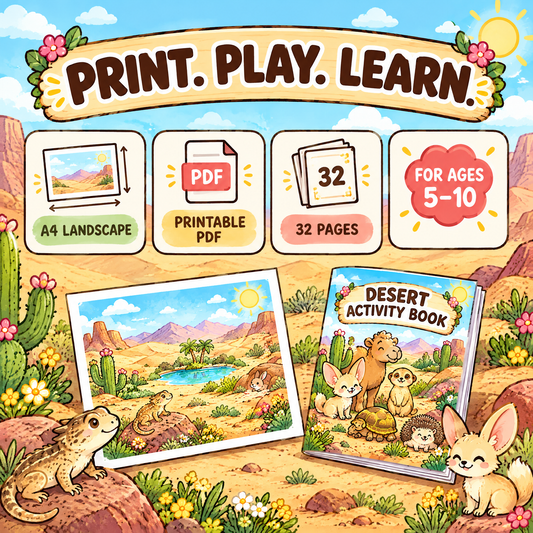 Desert Habitat — Interactive Activity Book for Kids Ages 5–10