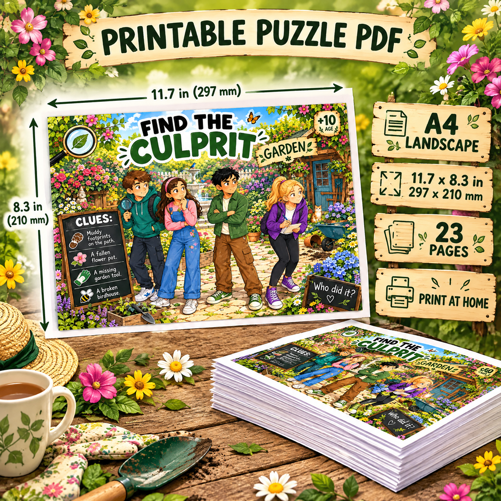 Find the Culprit: Garden Mystery