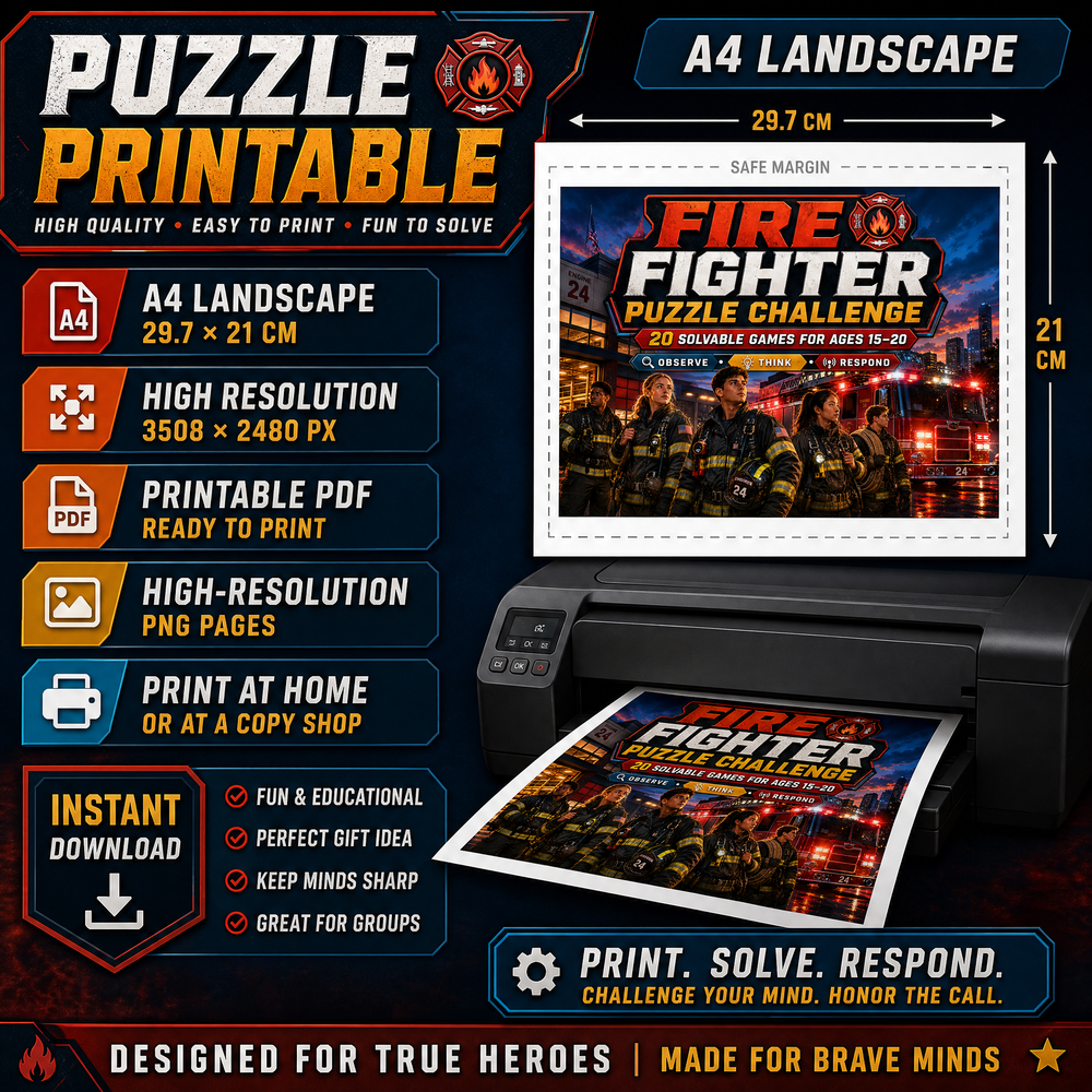 Firefighter Puzzle Collection – Action-Packed Brain Teasers
