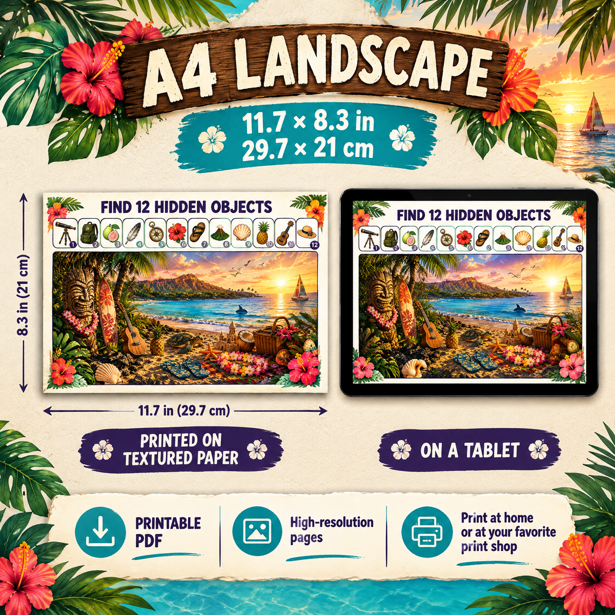 dreamy hawaii hidden objects