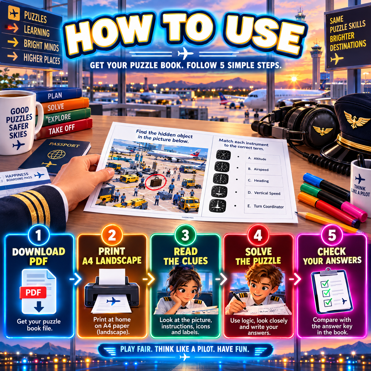 Airline Pilot - Plan, Solve, Explore, Think Higher