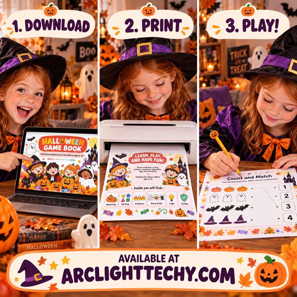 Halloween Game Book: 20 Fun Educational Games