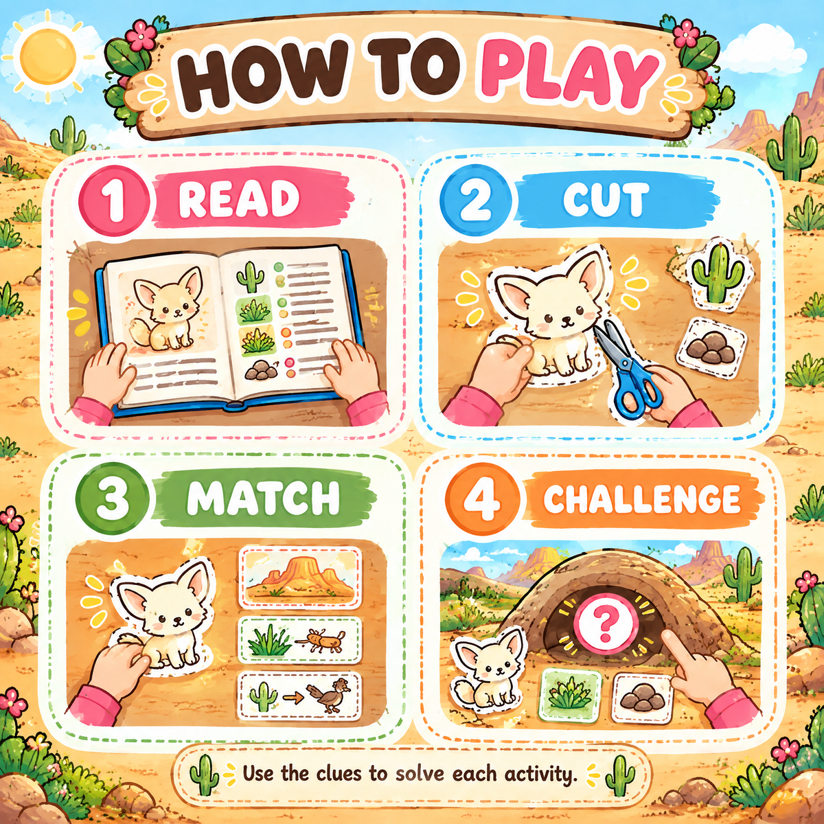 Desert Habitat — Interactive Activity Book for Kids Ages 5–10