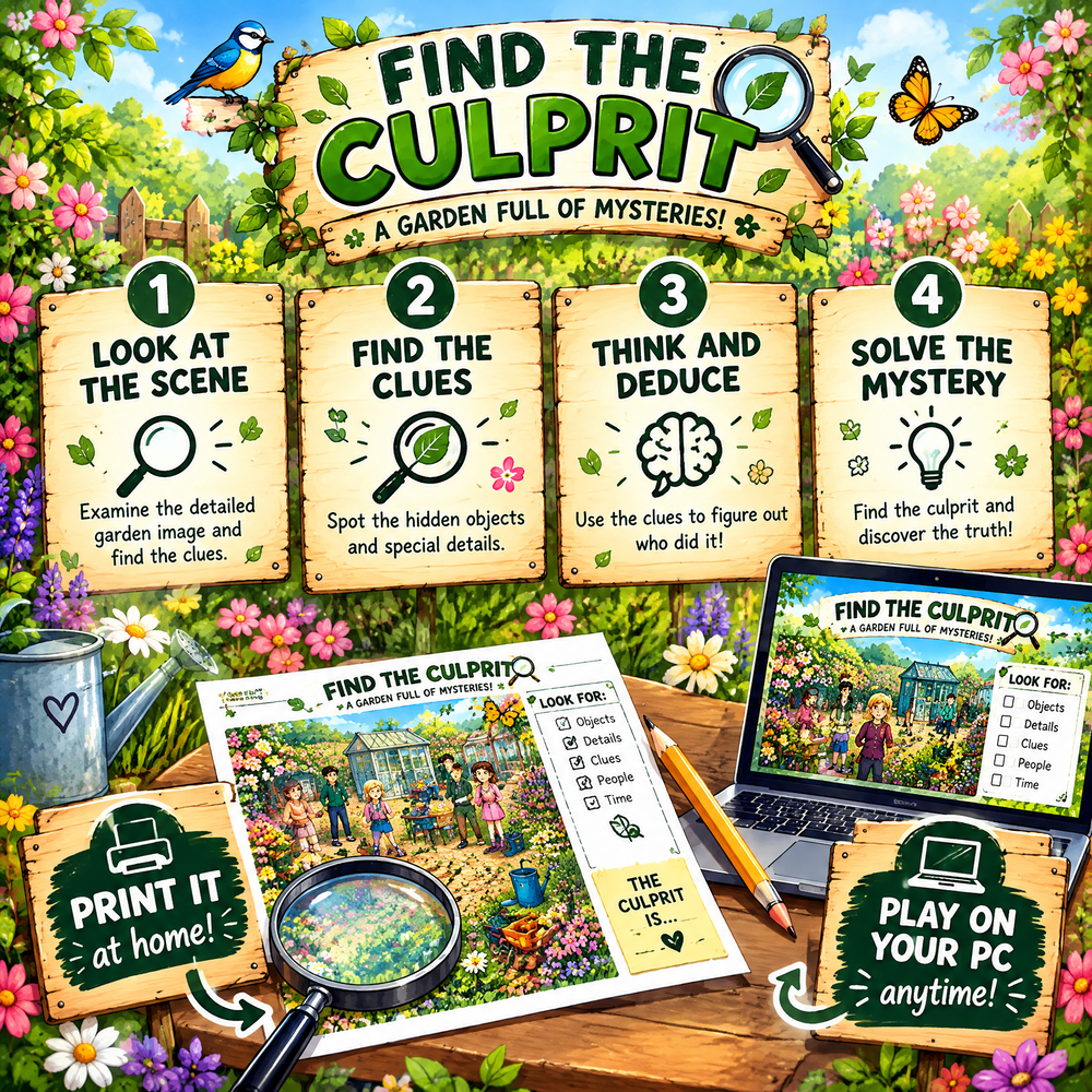 Find the Culprit: Garden Mystery
