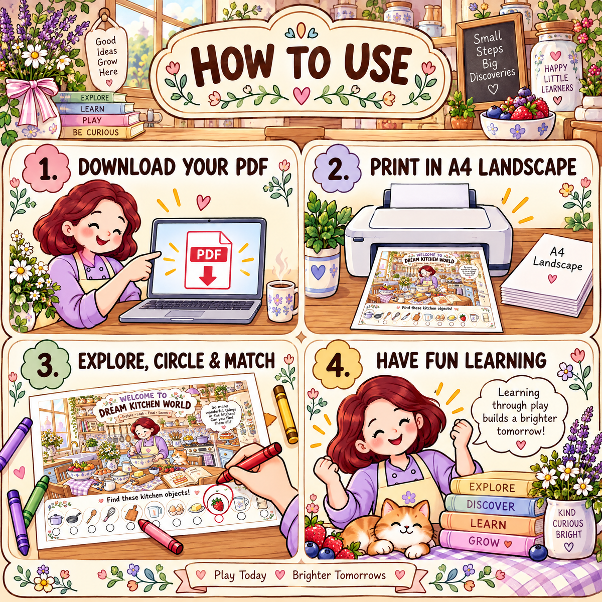 Dream Kitchen World – 20 Fun Educational Activities