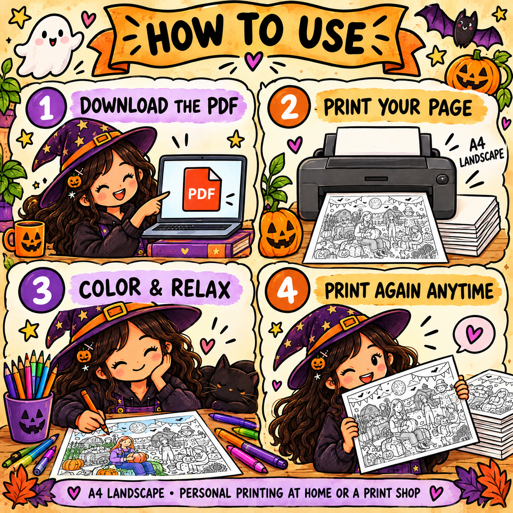 Dreamy Halloween Moments with Friends  A Coloring Book for Spooky Days and Cozy Nights