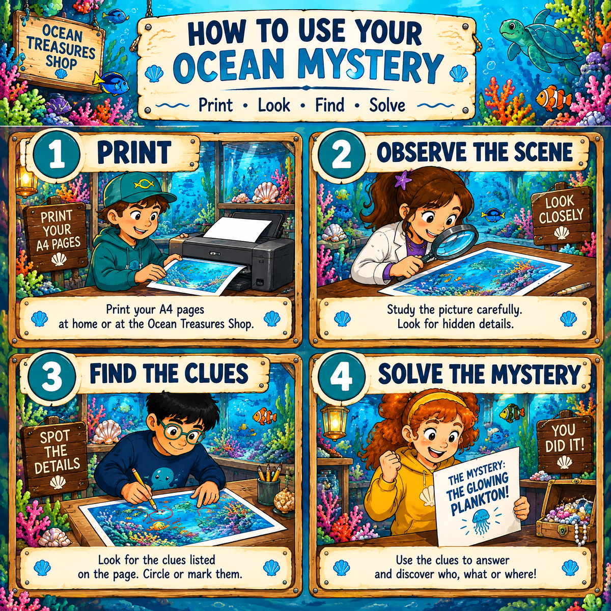 Who Stole the Pearl Necklace? – A Sea Mystery Hunt – Ocean Detective Game