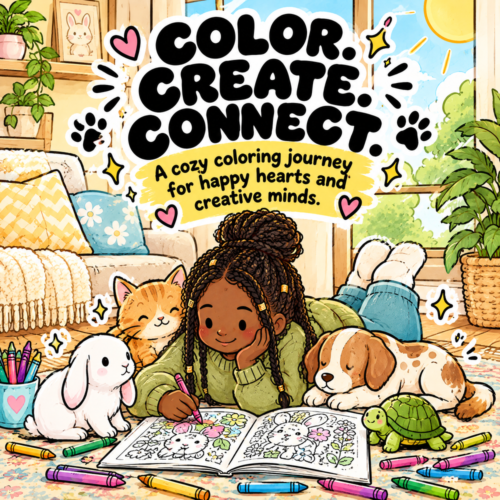 Dreamy Home Pets — Coloring Book