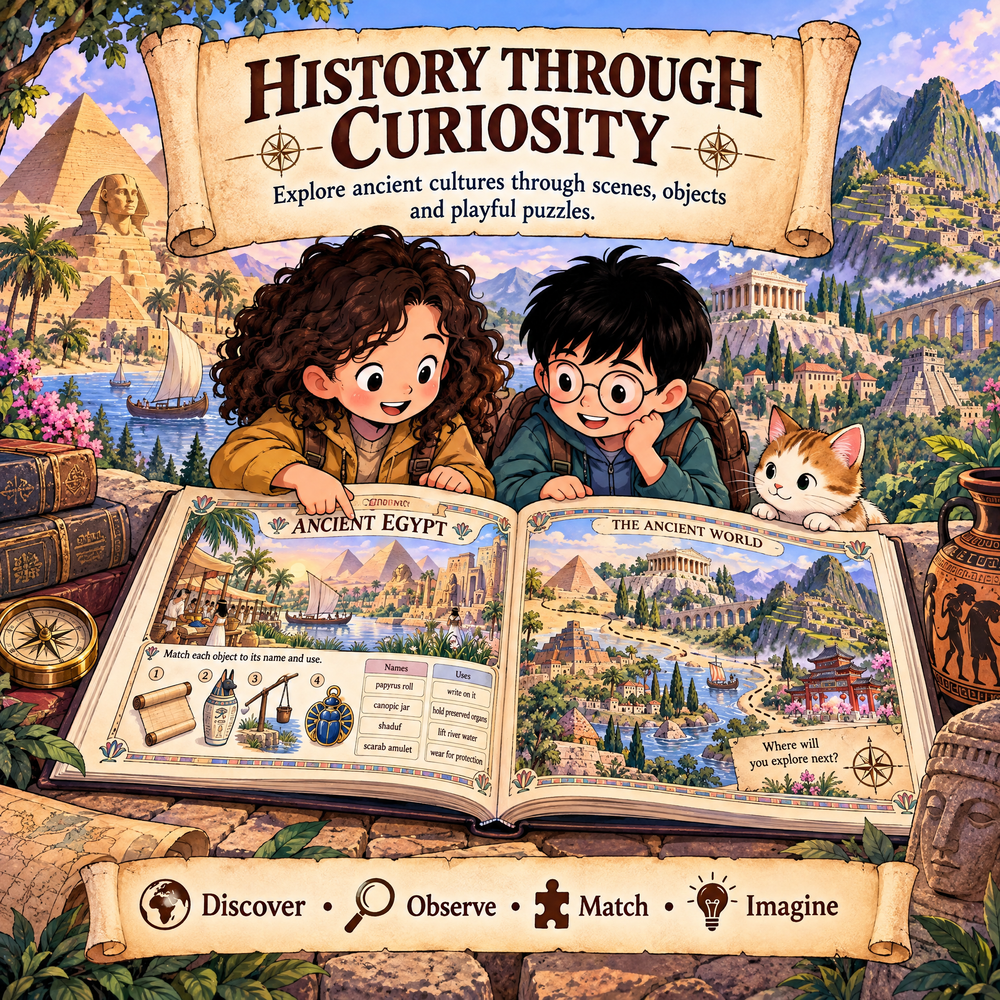 Ancient Civilizations World – Illustrated Activity Book