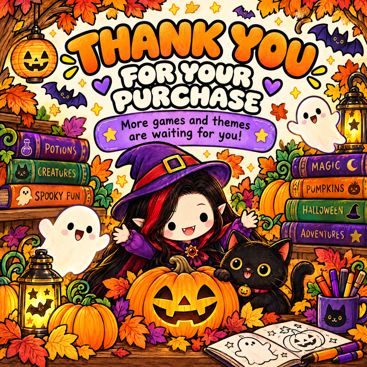 The Halloween Collection  - Coloring Books and Learning Games for Spooky Season