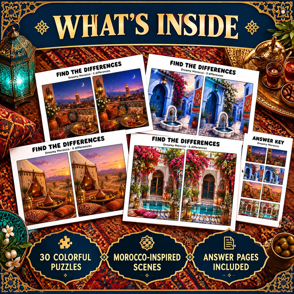 Find the Differences: Dreamy Morocco