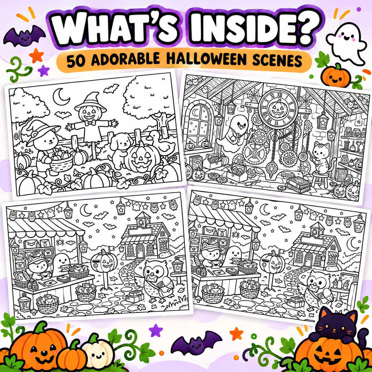 Cozy Dreamy Cute Halloween - Spooky Scenes