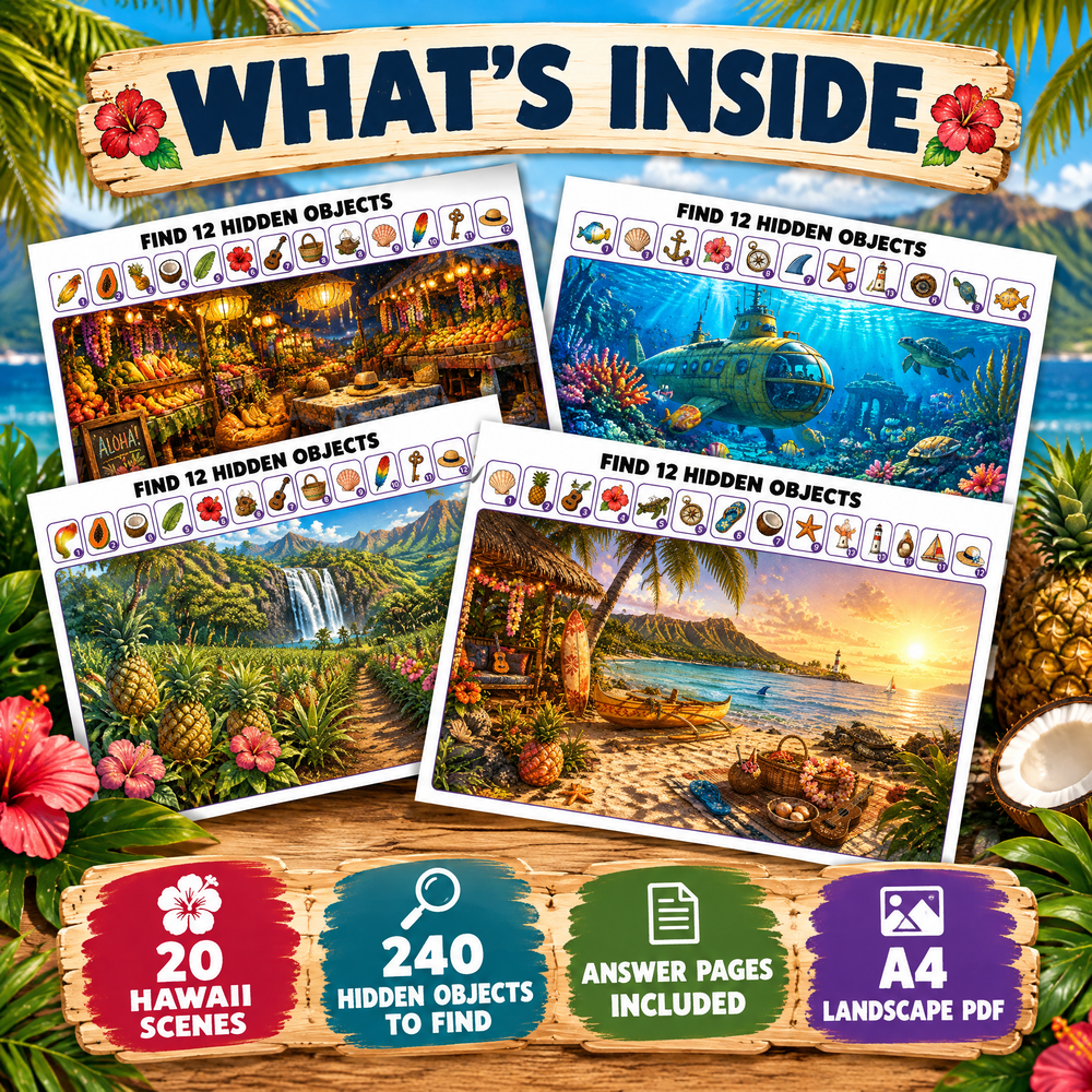 dreamy hawaii hidden objects