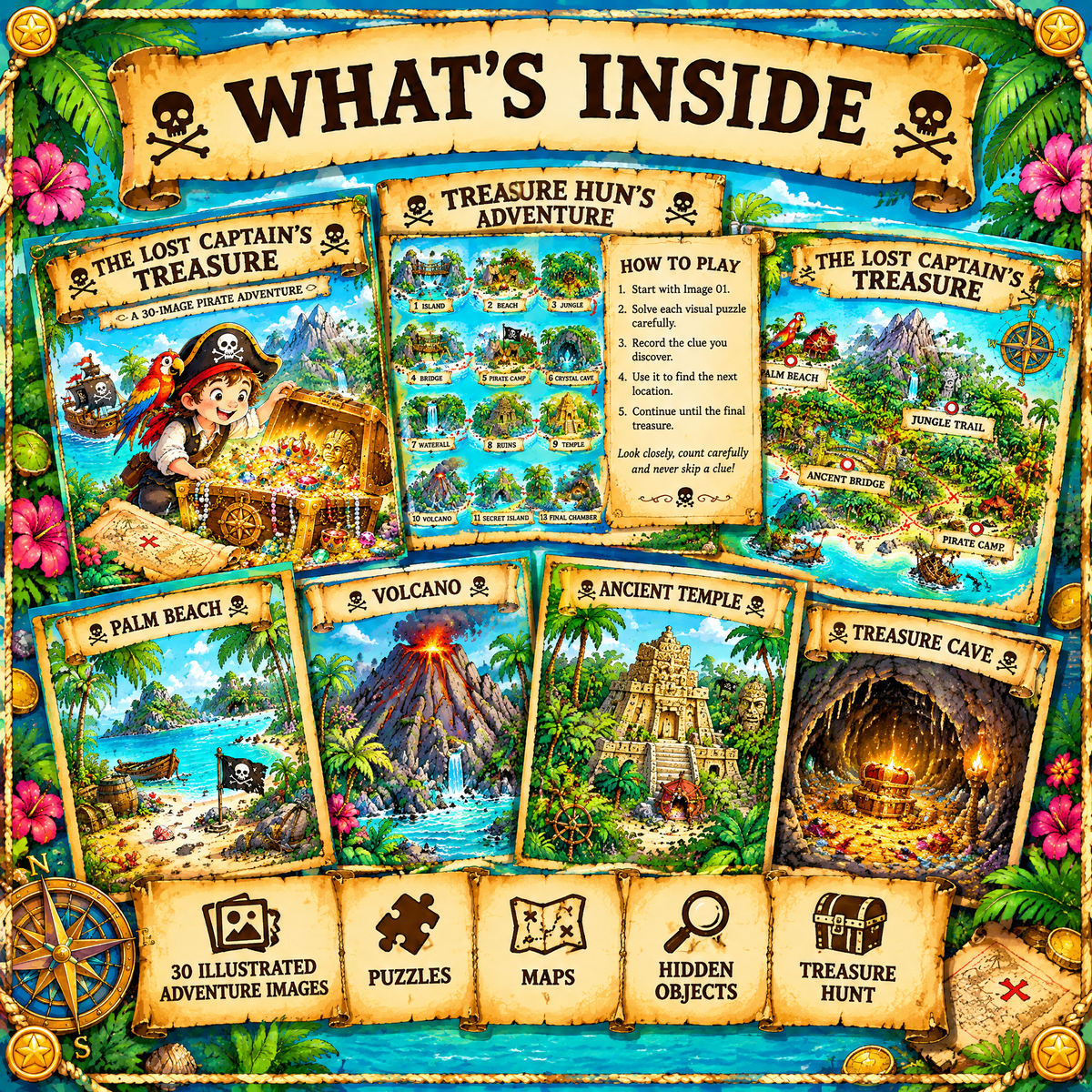 The Lost Captain's Treasure – Printable Adventure Hunt