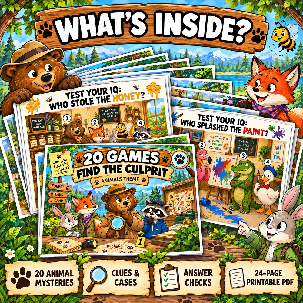 Animal Mystery Games Find the Culprit