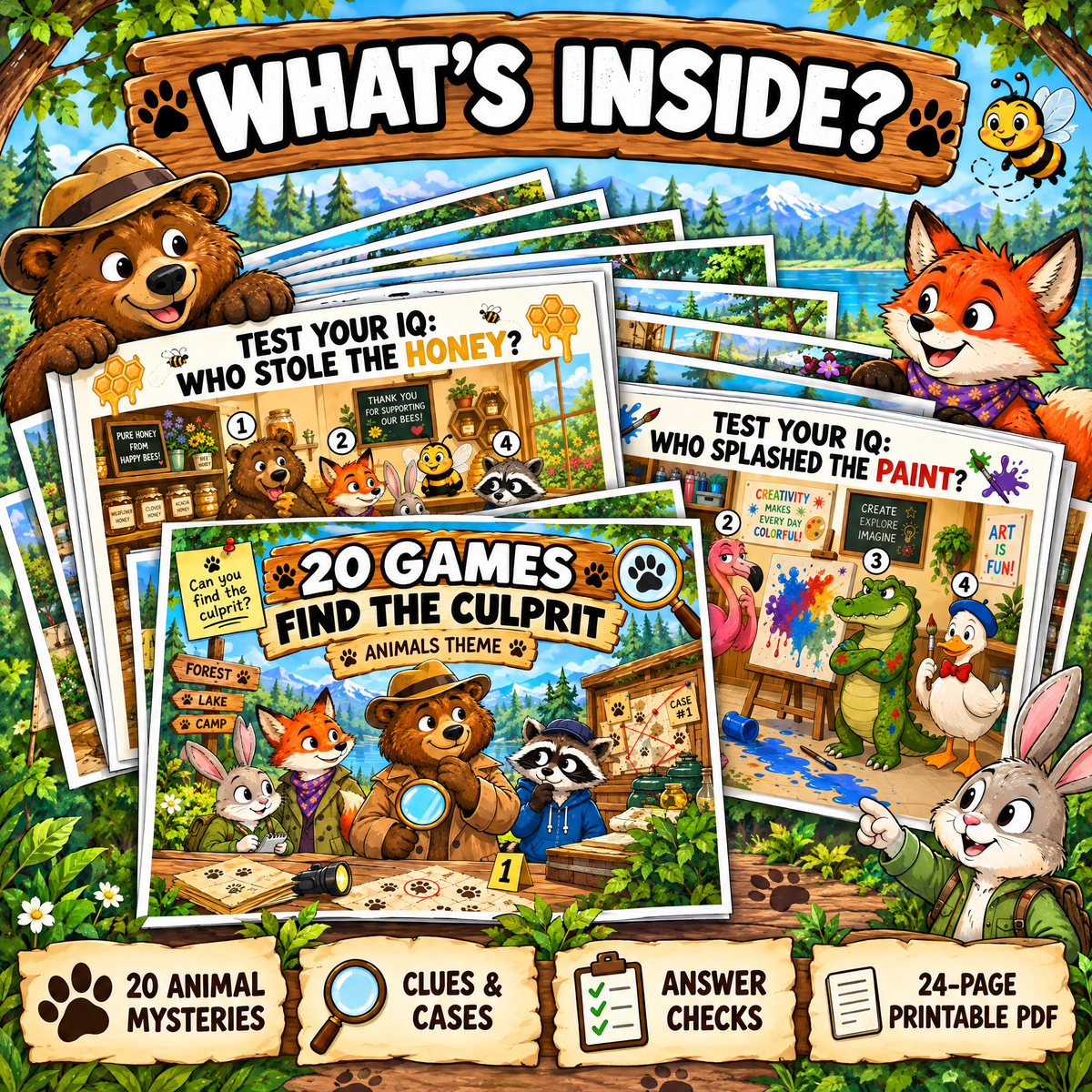 Animal Mystery Games Find the Culprit