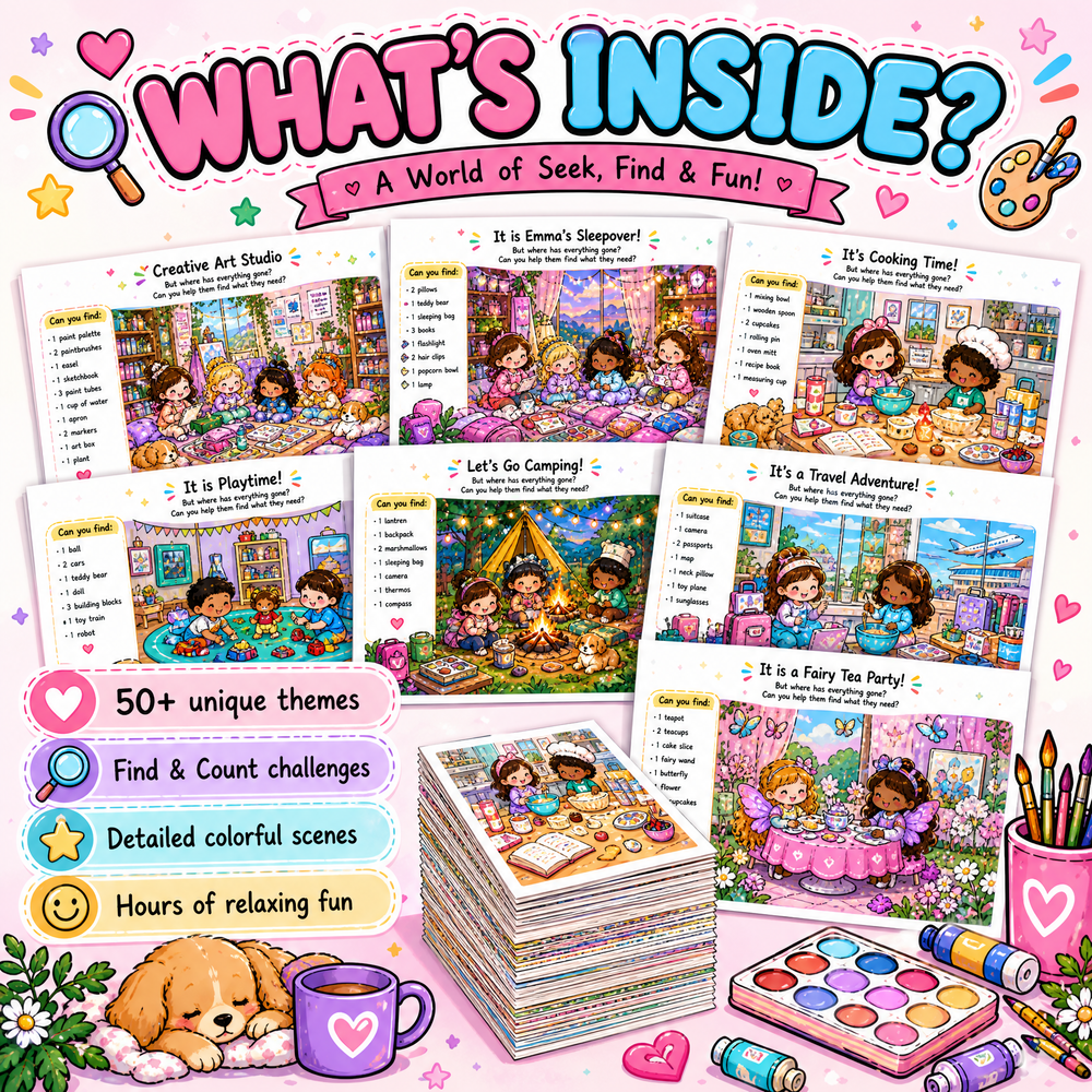 Find & Count: Hidden Objects Activity Book