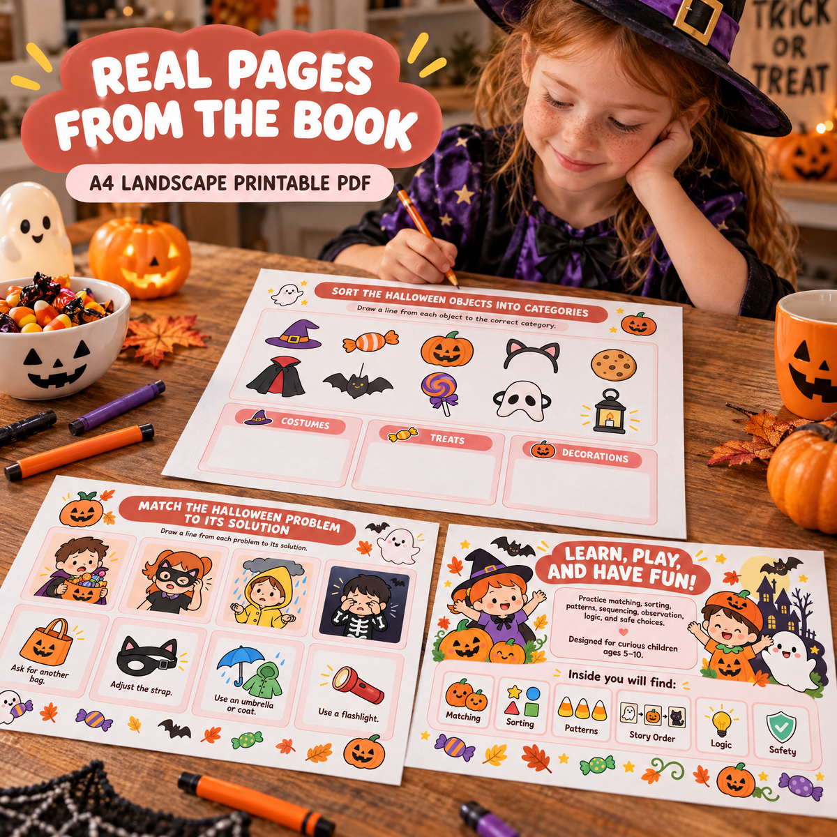 Halloween Game Book: 20 Fun Educational Games