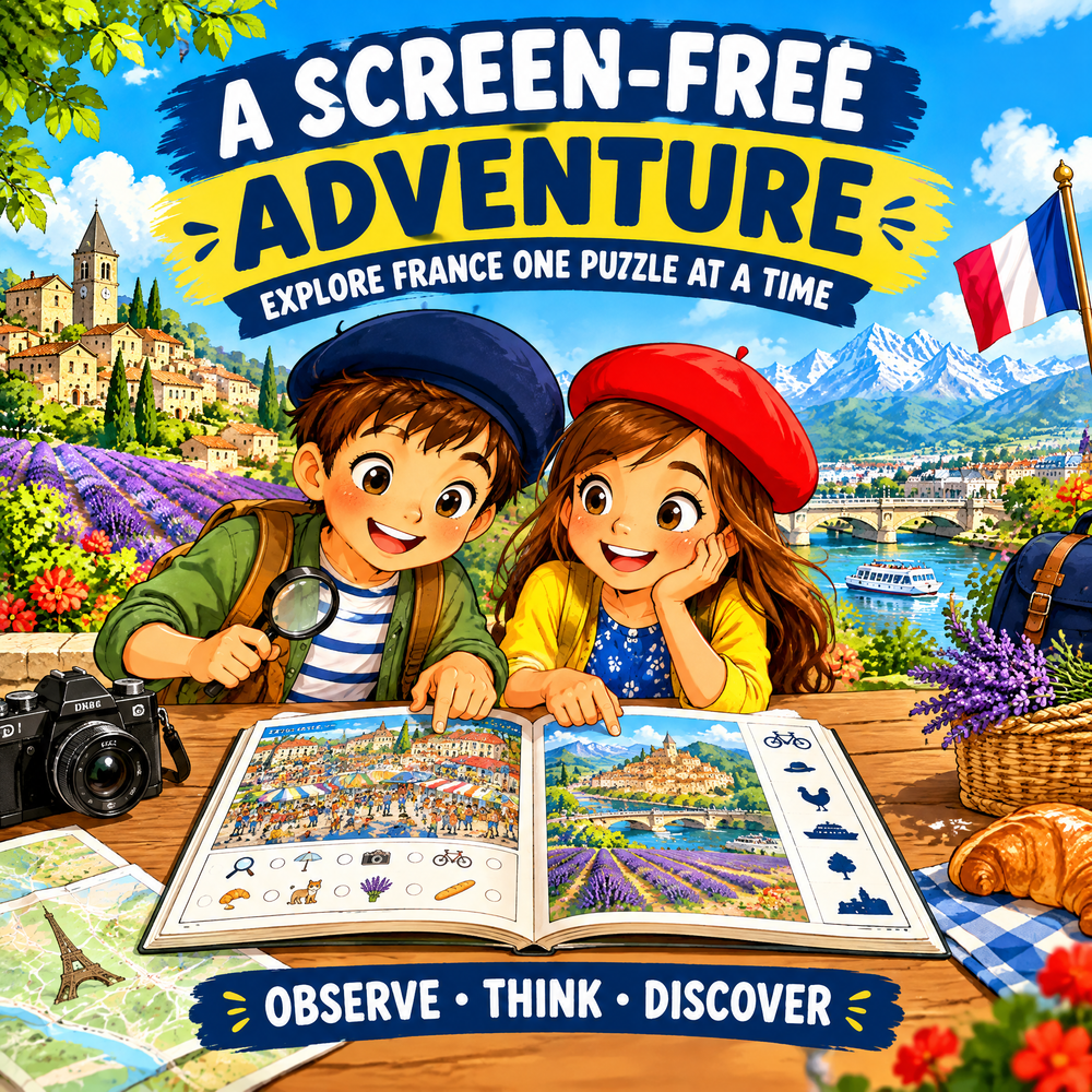 France Find the Mistakes – Printable Activity Book