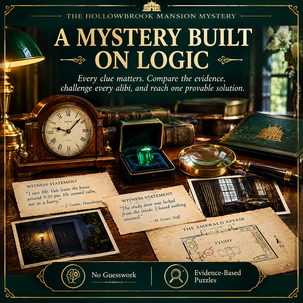 The Mystery of the Stolen Emerald – Interactive Detective Investigation