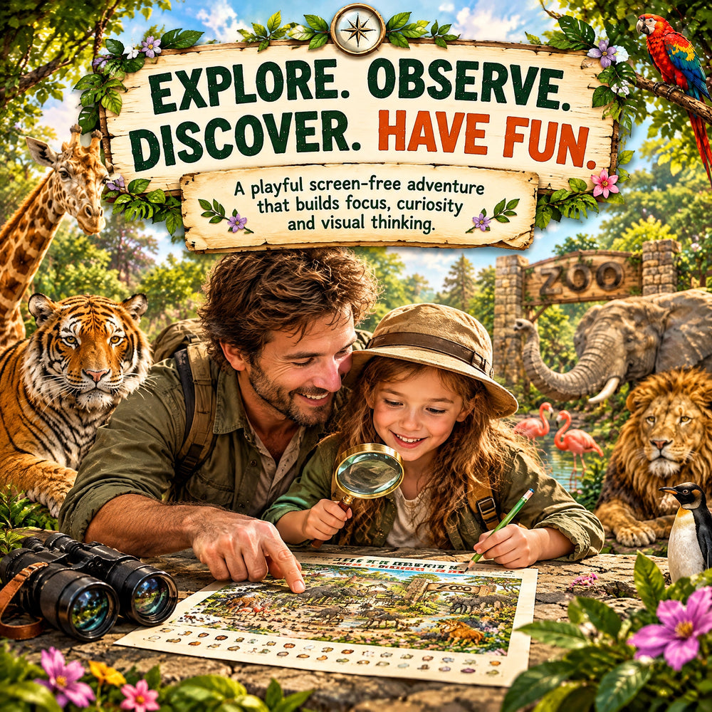 Dreamy Zoo – Find 12 Hidden Objects Activity Book