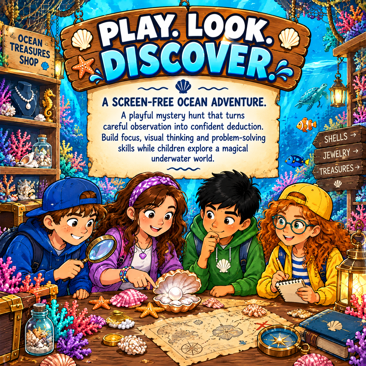 Who Stole the Pearl Necklace? – A Sea Mystery Hunt – Ocean Detective Game